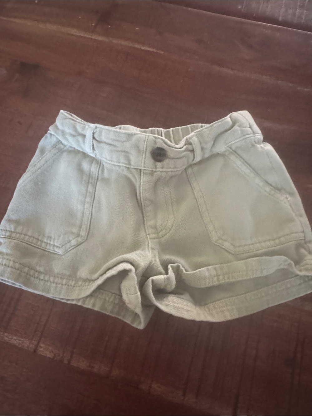 Casual little girlsLight Sage Utility Shorts